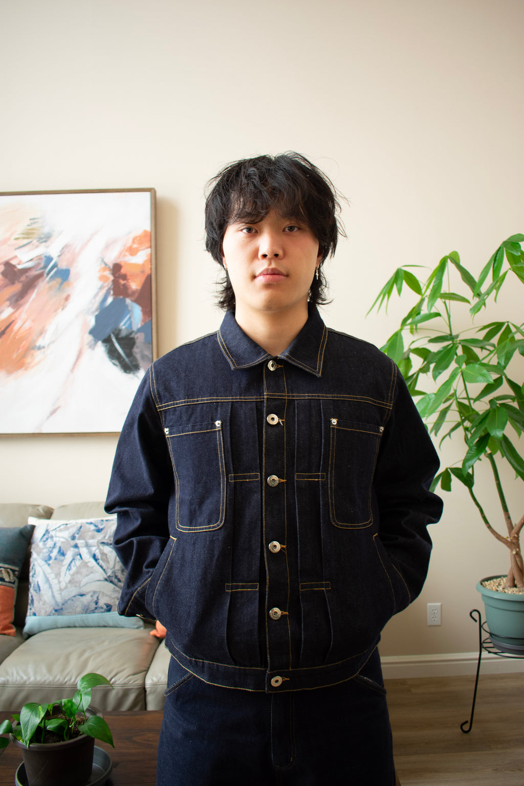 Youni Raw Denim Jacket